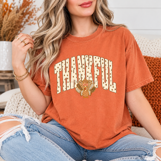 Thankful Turkey T-Shirt (Comfort Colors)