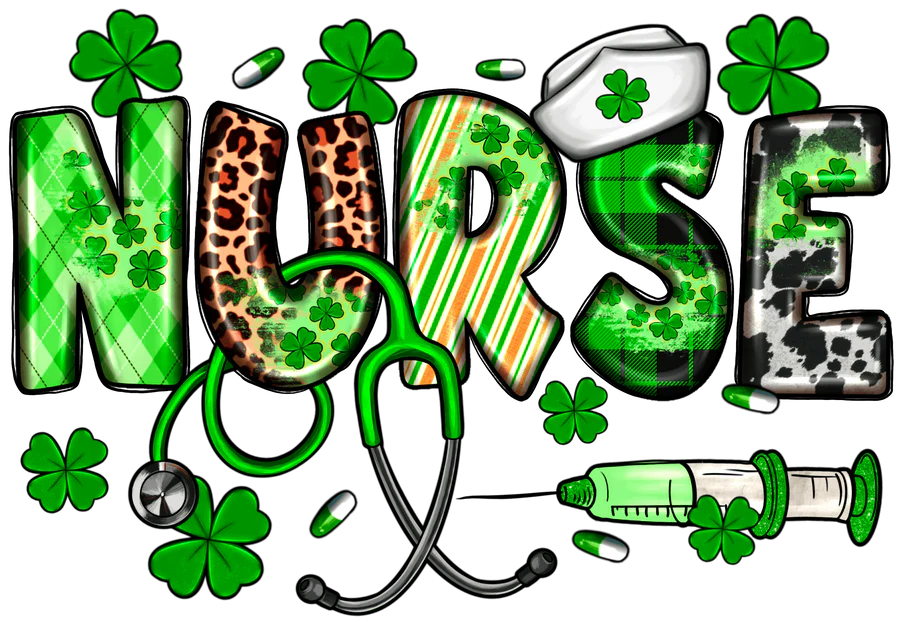 St. Patrick's Day Nurse T-Shirt or Sweatshirt